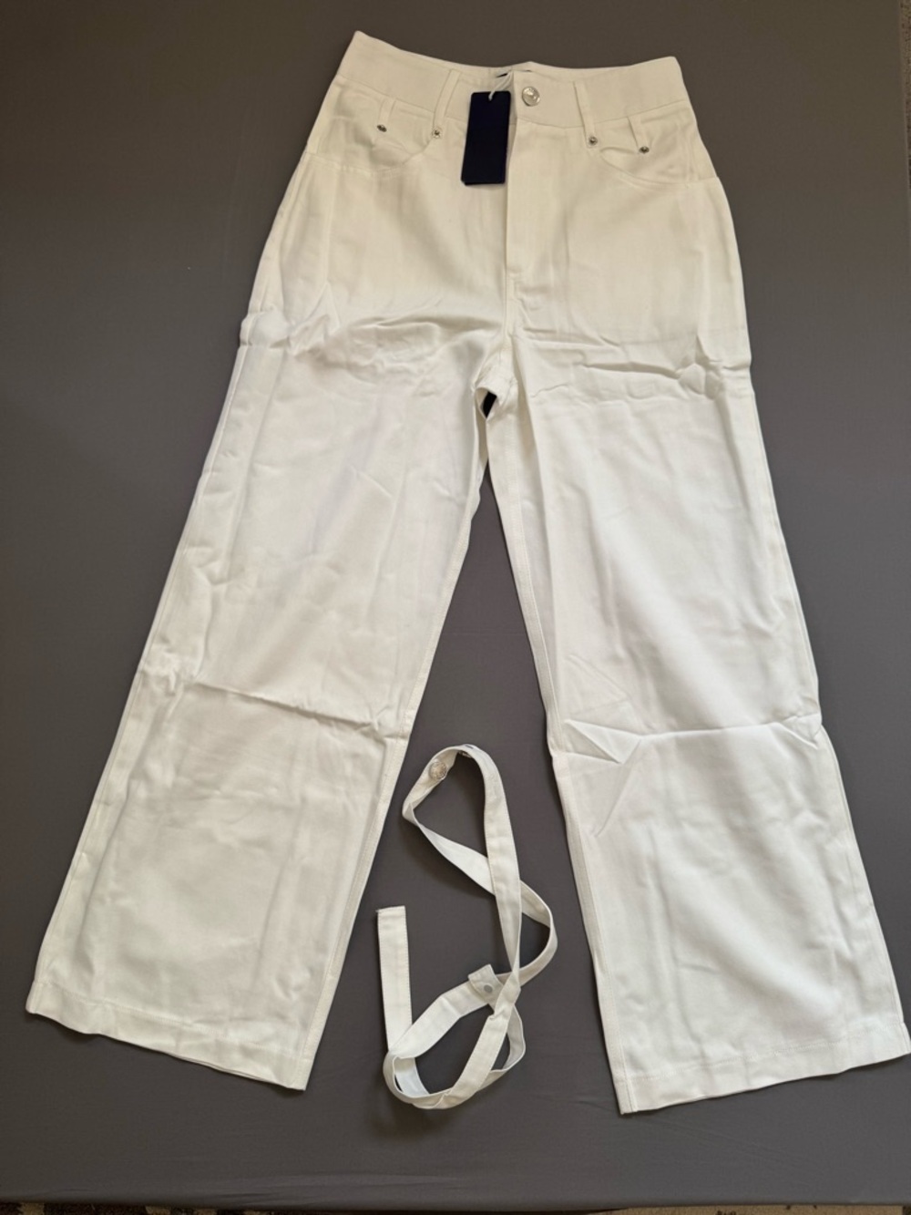 Polo by Ralph Lauren White Wide-Leg Jeans